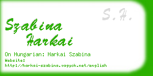 szabina harkai business card